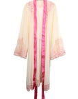 La Flamme Satin Kimono Rosy Red