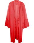 La Flamme Satin Kimono Rosy Red