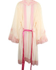 La Flamme Satin Kimono Rosy Red